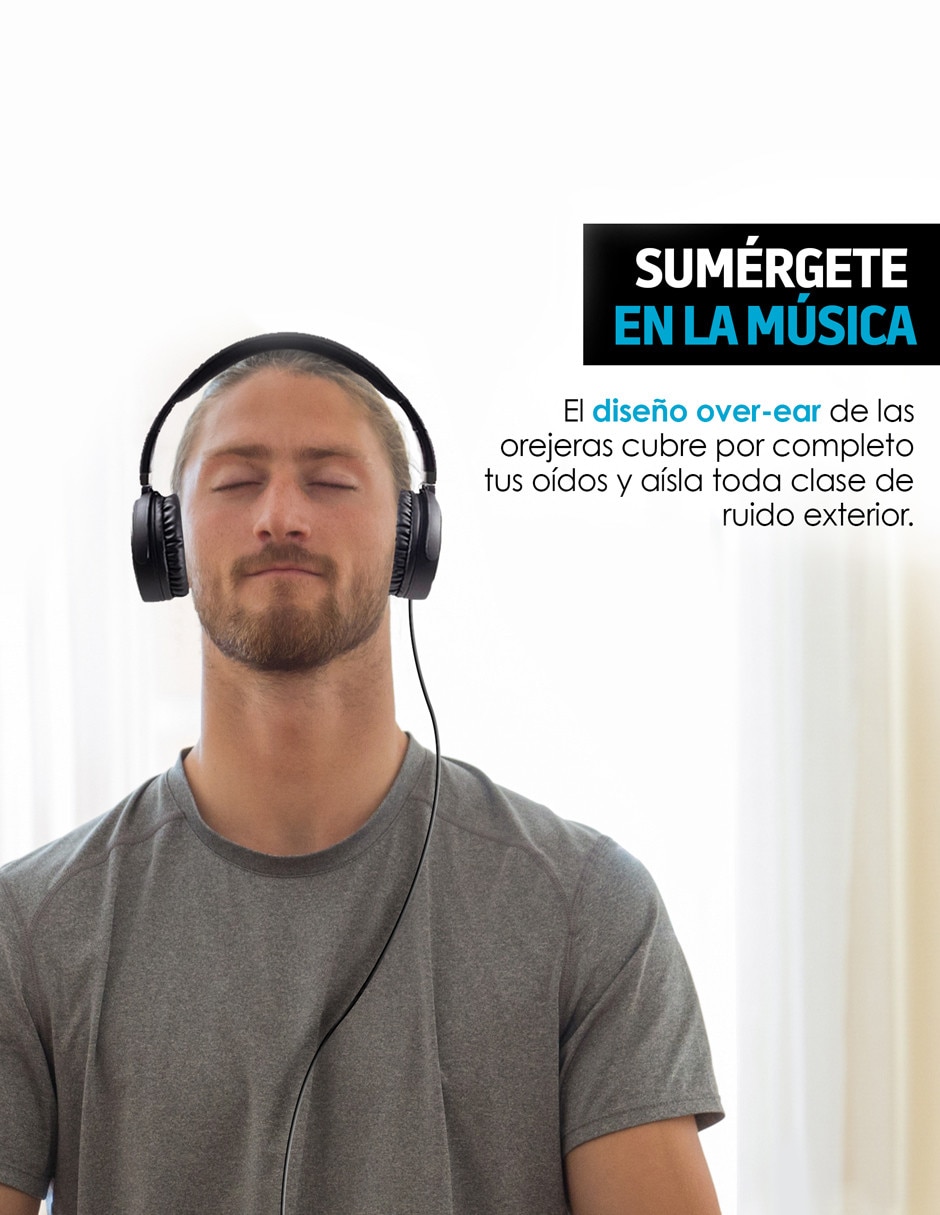 Audífonos Over-Ear alámbricos con cancelacion de ruido 6