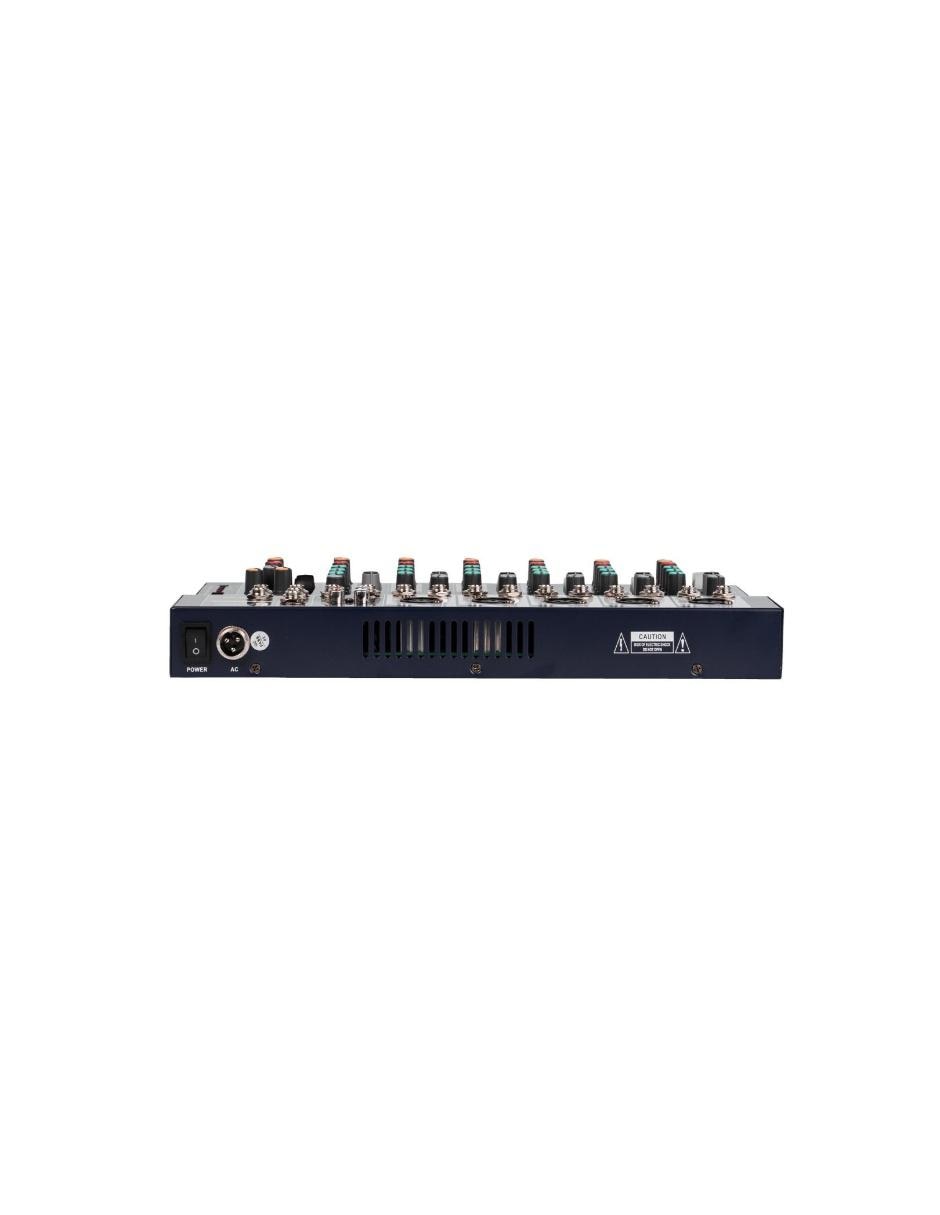 Mezcladora Soundtrack MX702USB 7 Canales/Inc. Microfono