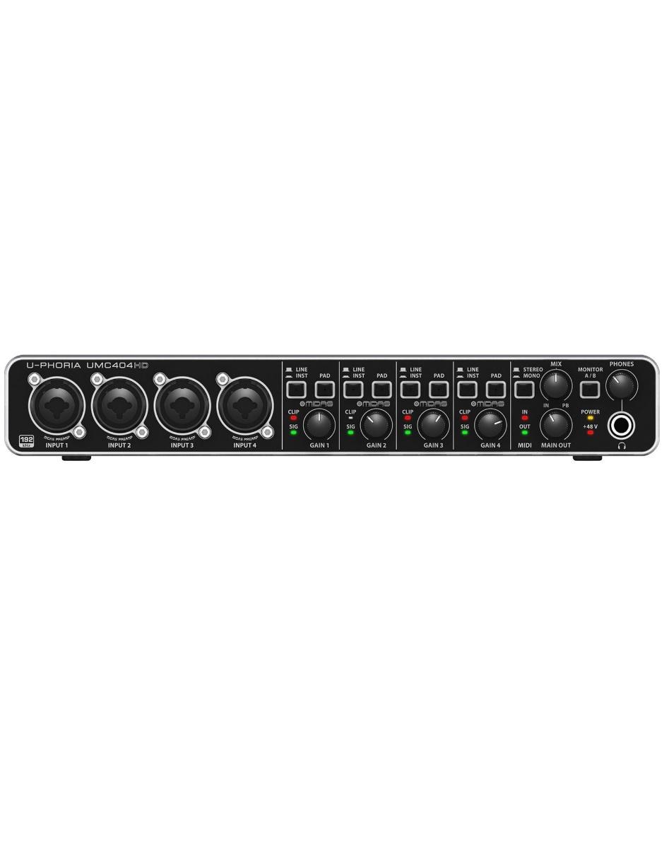 Interfaz de Audio Behringer UMC-404HD