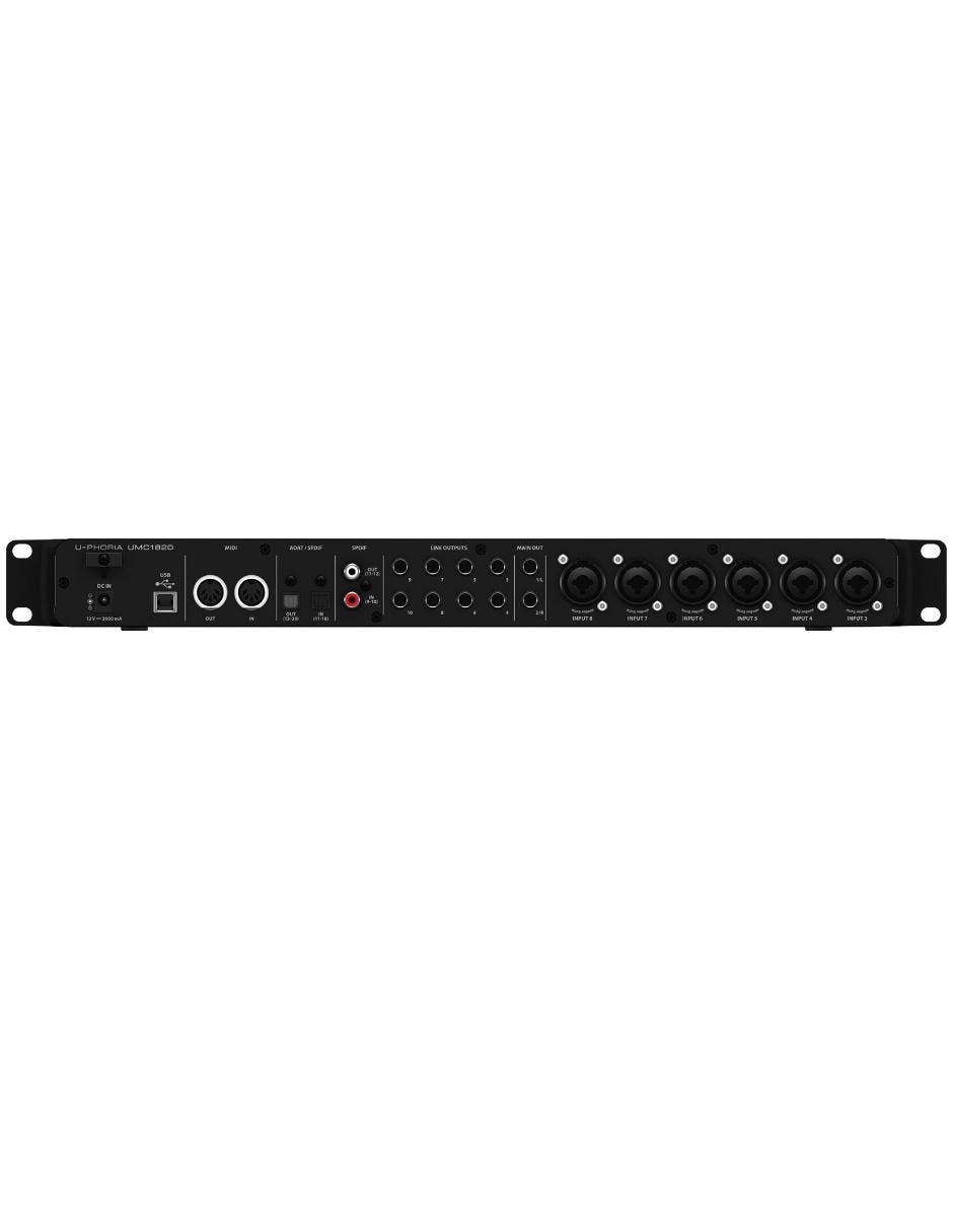 Interfaz de Audio Behringer UMC1820