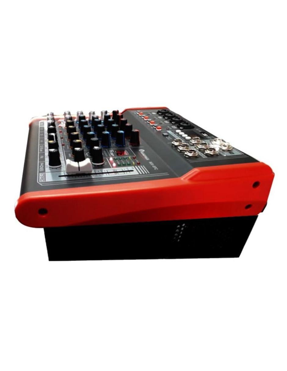 Mezcladora Amplificada MIX-6PC 6 Canales/150W x2 Phantom