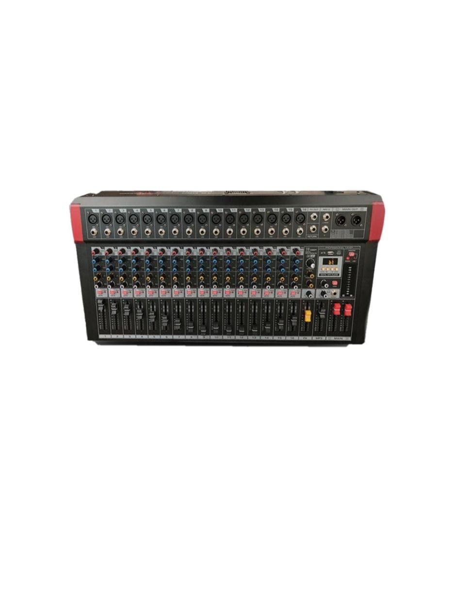 Mezcladora Amplificada MIX-1600DSP 16 canales/ 150 Wx2