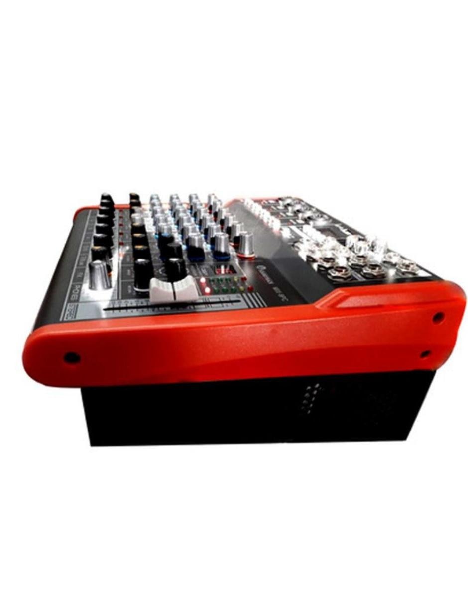 Mezcladora Amplificada Soundtrack MIX-8PC 8 Canales/150W x2 phantom
