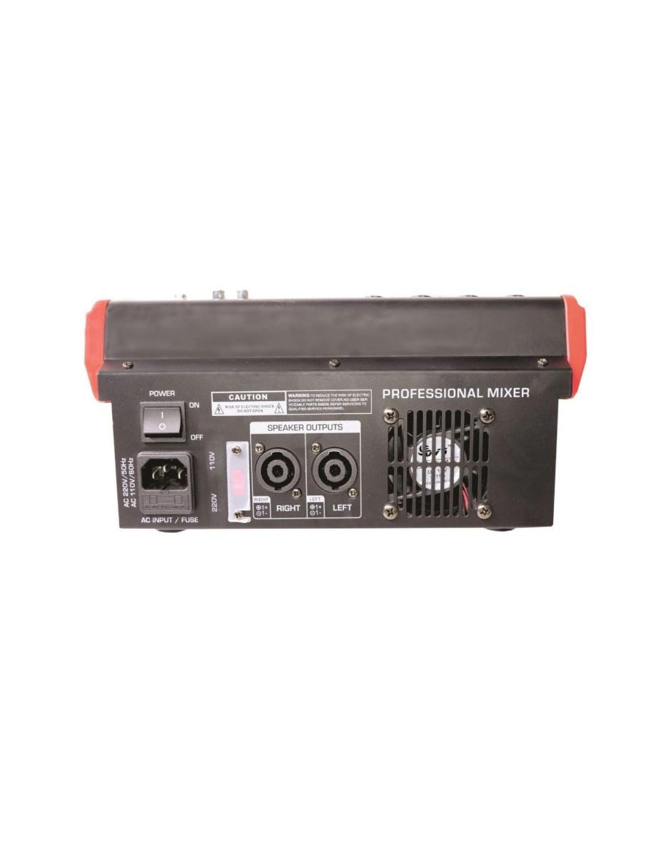 Mezcladora Amplificada MIX-8PC 8 Canales/150W x2 phantom
