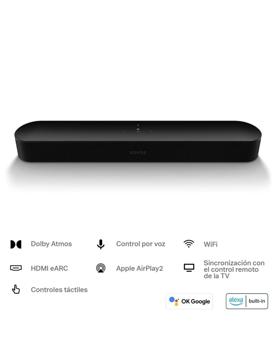 SONOS BEAM2US1BLK, NEGRO