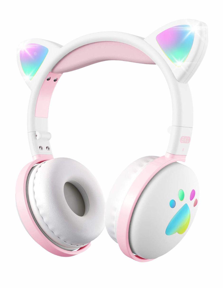 Audífonos Over-Ear Gato Huellas inalámbricos