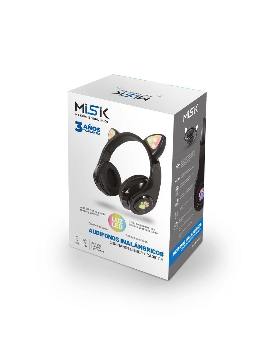 Audífonos On-Ear Misik alámbricos con cancelación de ruido