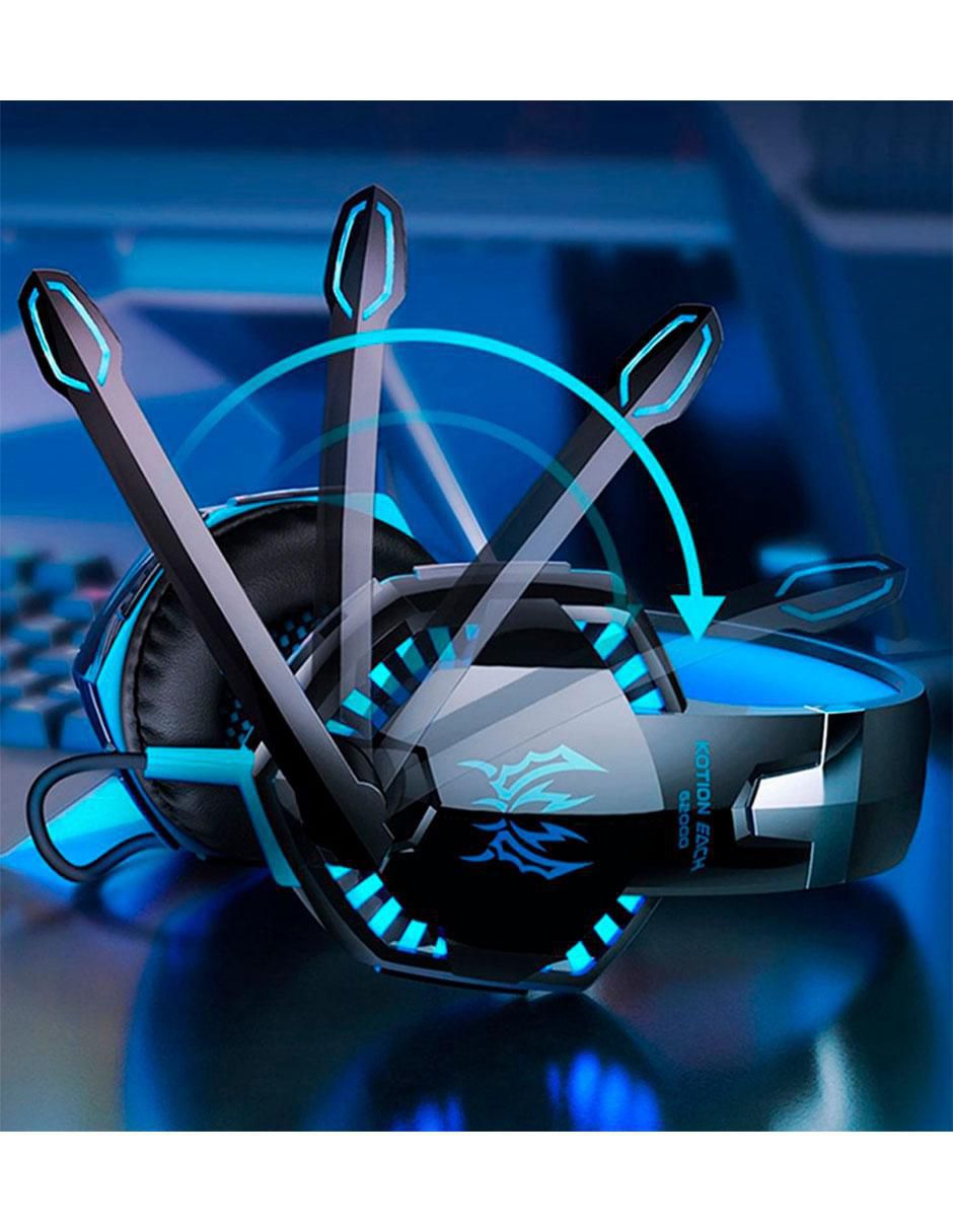 Audífonos Gamer Over-Ear alámbricos con cancelación de ruido