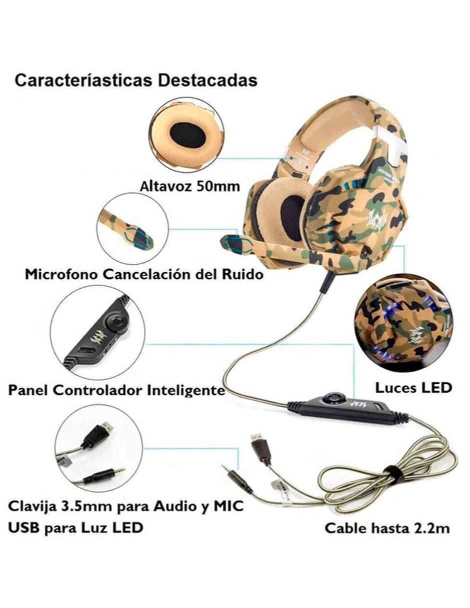 Audífonos Gamer Over-Ear alámbricos con cancelación de ruido 7