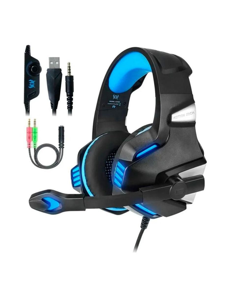 Audífonos Gamer Over-Ear alámbricos con cancelación de ruido