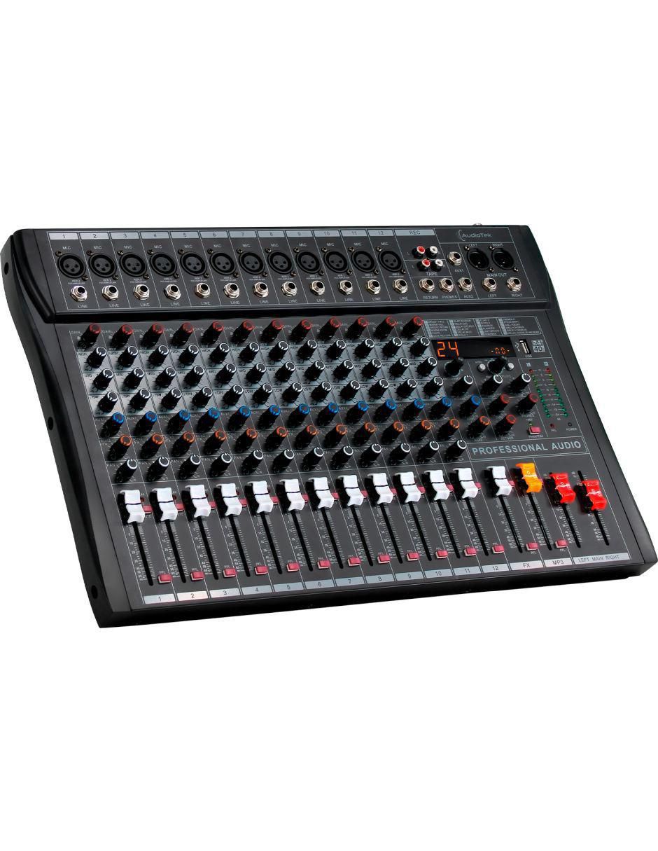 Mezcladora de Audio DJ MKZ-MEZCL12CHNEG 1