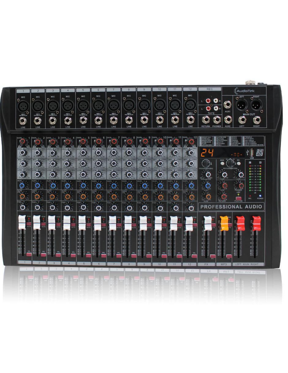 Mezcladora de Audio DJ MKZ-MEZCL12CHNEG 6