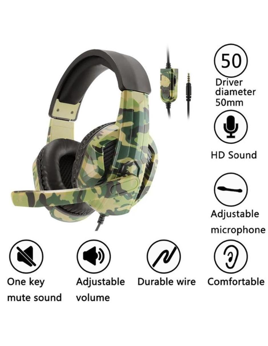 Audífonos Over-Ear Tacticpro alámbricos con cancelacion de ruido 2