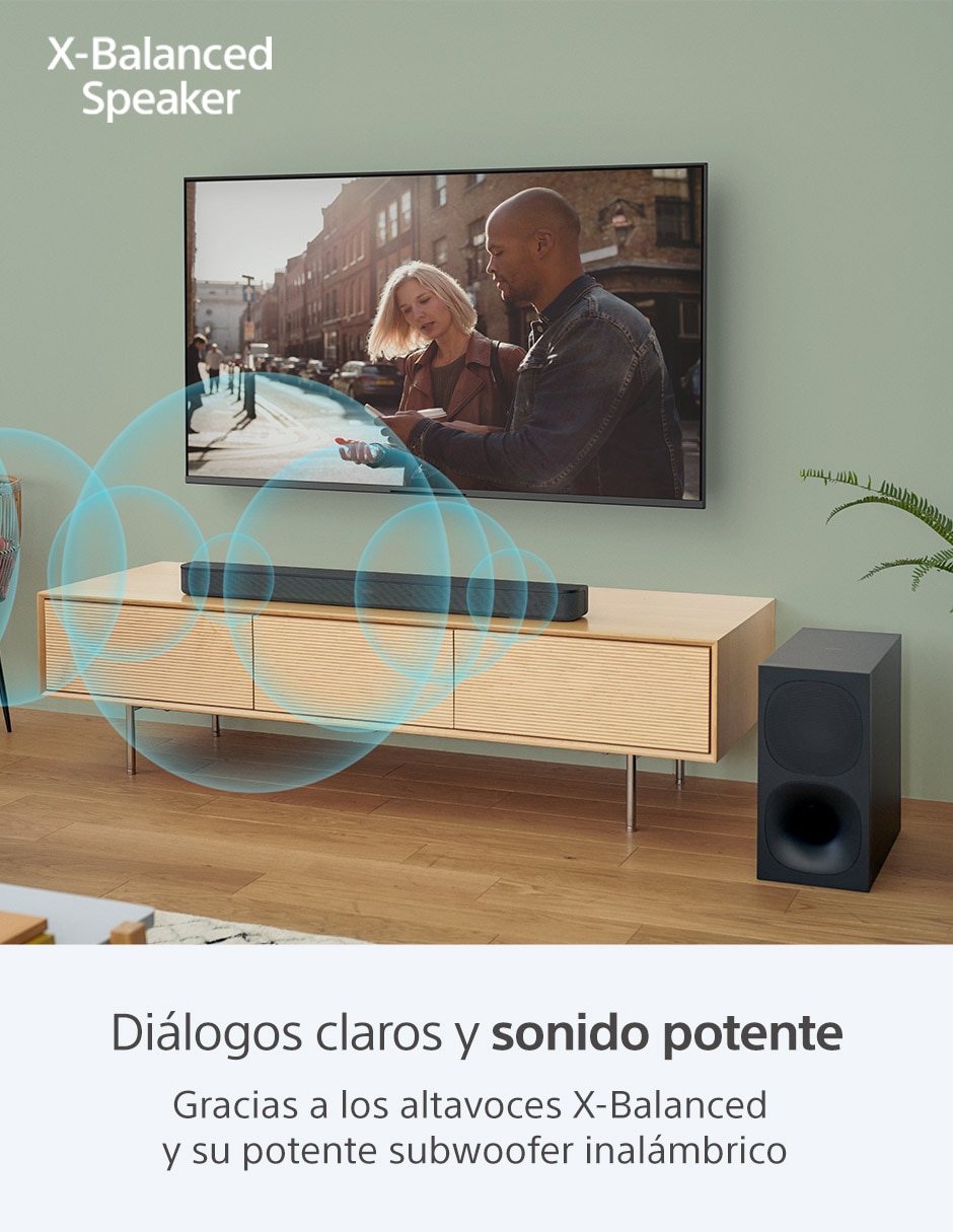 Barra de sonido Ht-S400//C con subwoofer 8