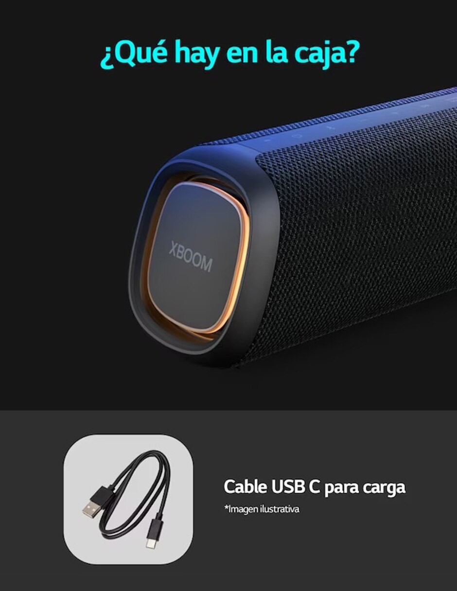 Bocina portátil Xg7q bluetooth 8