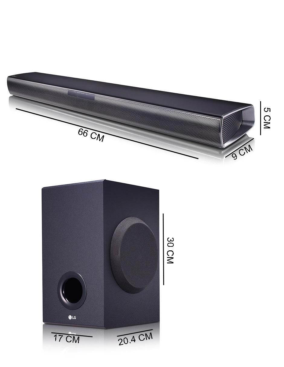 Barra de sonido Sj2 con subwoofer