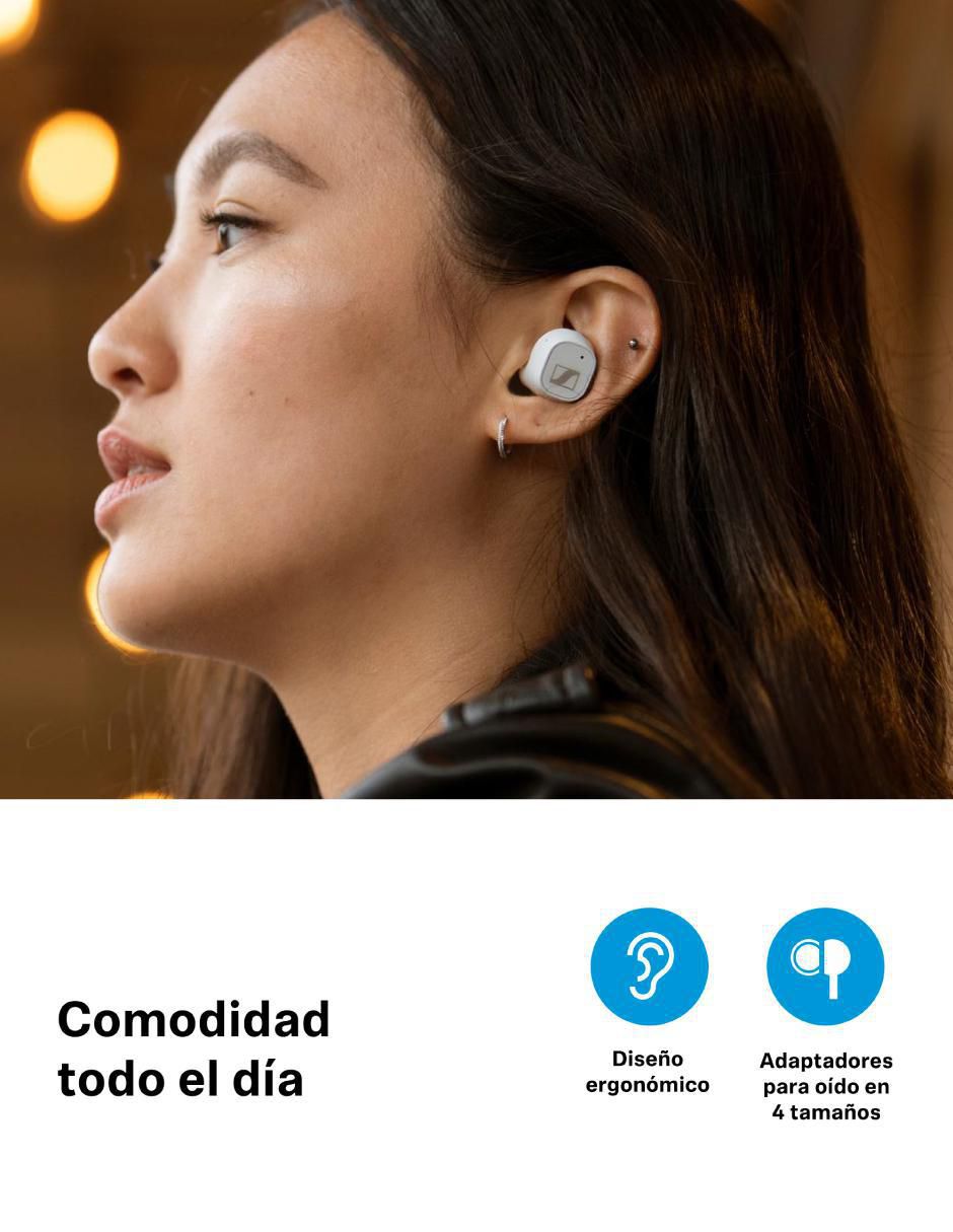 Audífonos True Wireless Sennheiser Cx Plus inalámbricos con cancelación de ruido