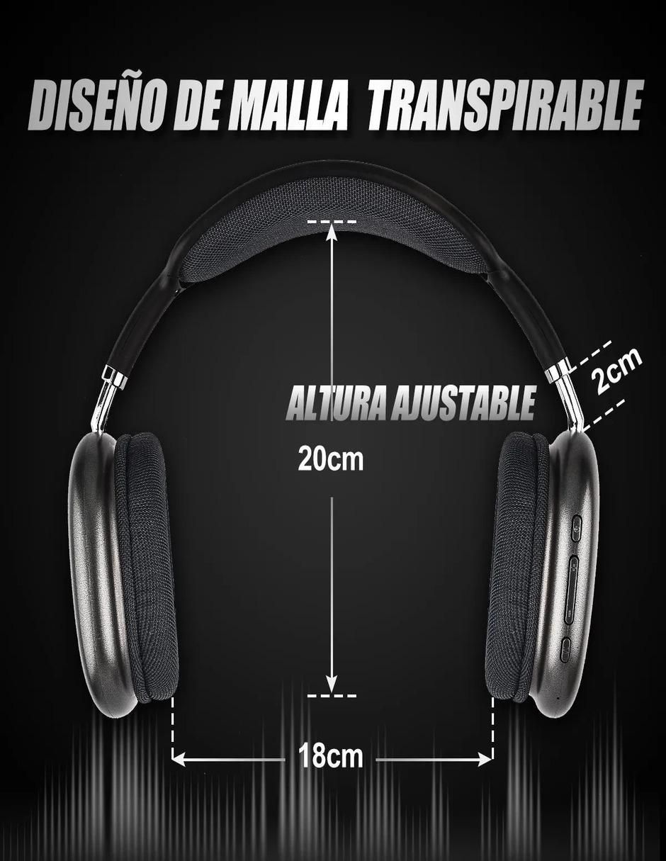 Audífonos Over-Ear inalámbricos con cancelacion de ruido 3
