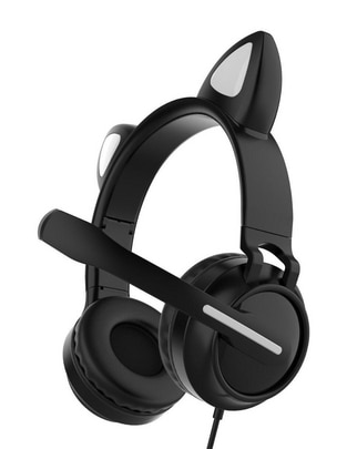 Audífonos Over-Ear Gato alámbricos con cancelación de ruido Audífonos Over-Ear Gato alámbricos con cancelación de ruido