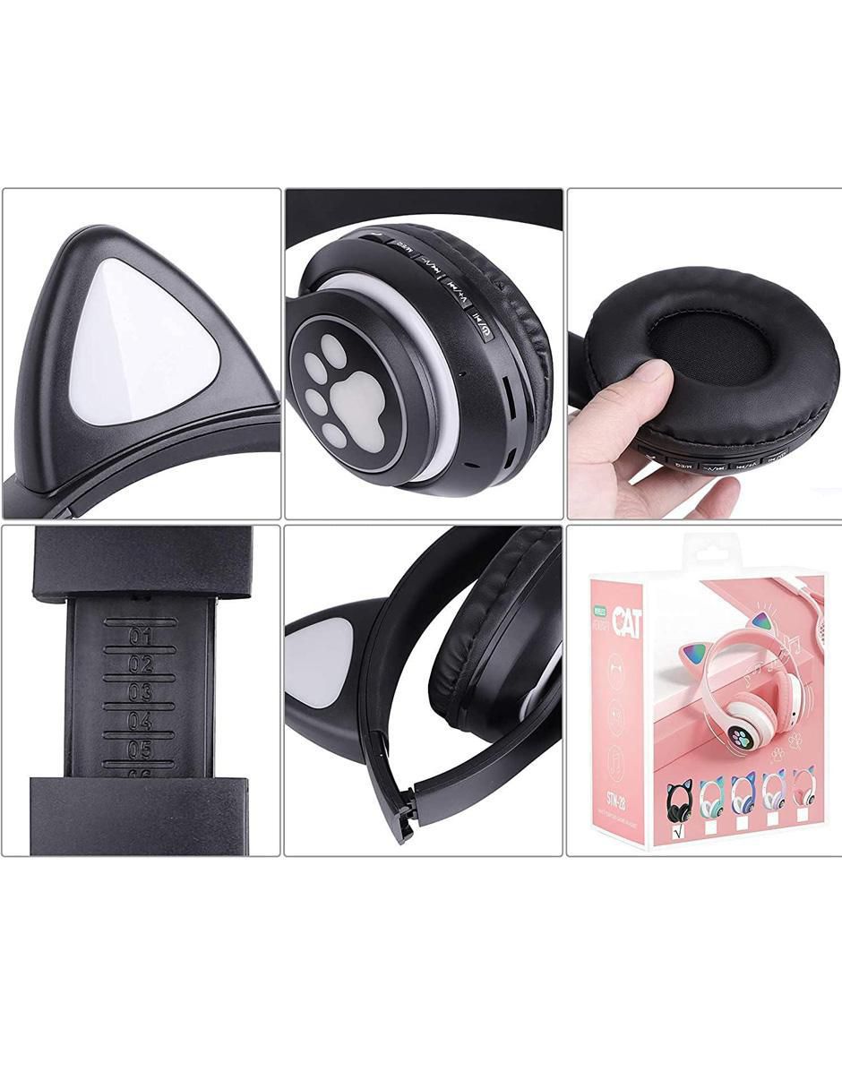 Audífonos Over-Ear Wünd Gato Huellas inalámbricos