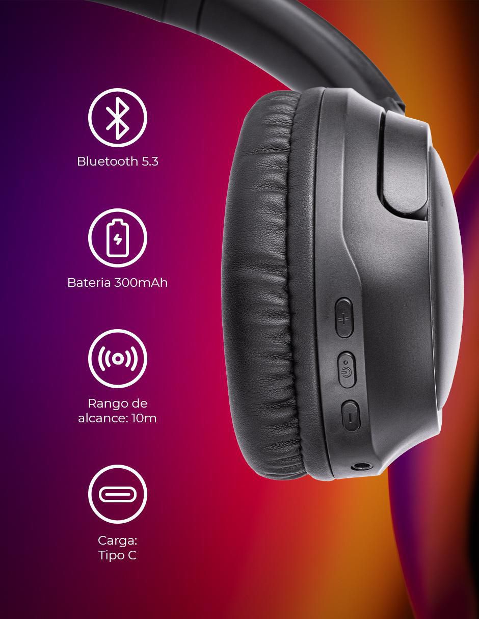 Audífonos Over-Ear Tzdj02 inalámbricos con cancelación de ruido