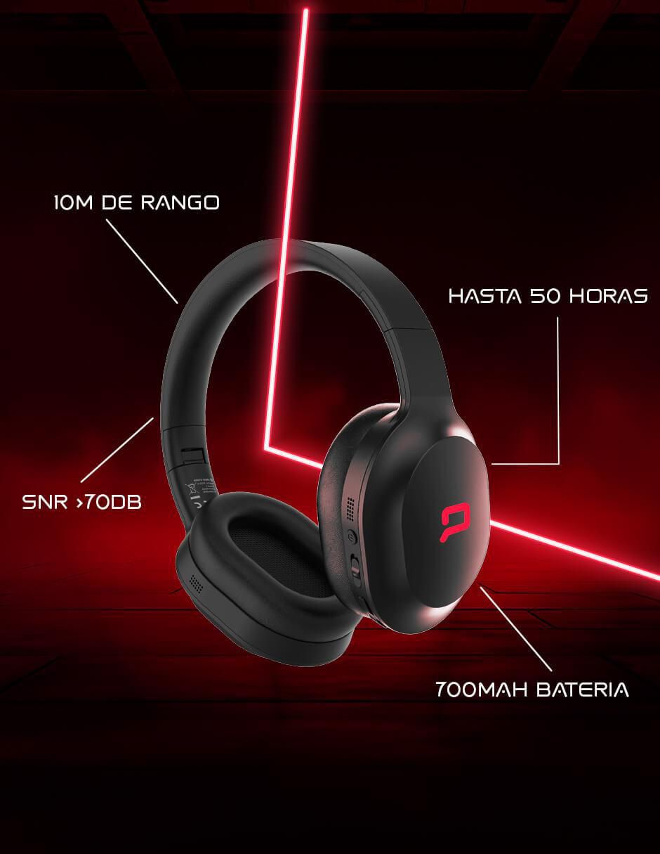 Audífonos Over-Ear Noise Cancelling alámbricos e inalámbricos con cancelación de ruido 4