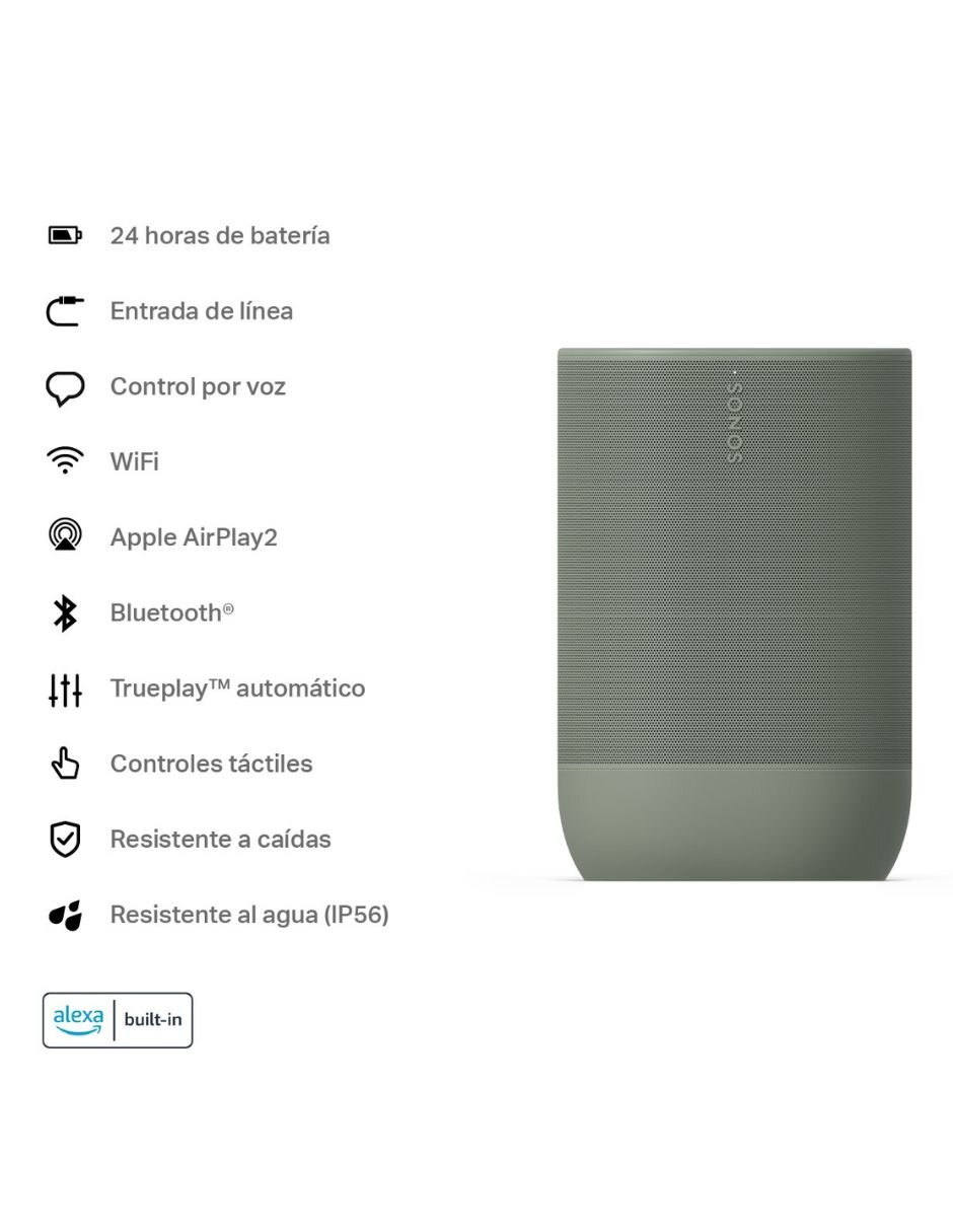 Bocina portátil Move2 bluetooth 20