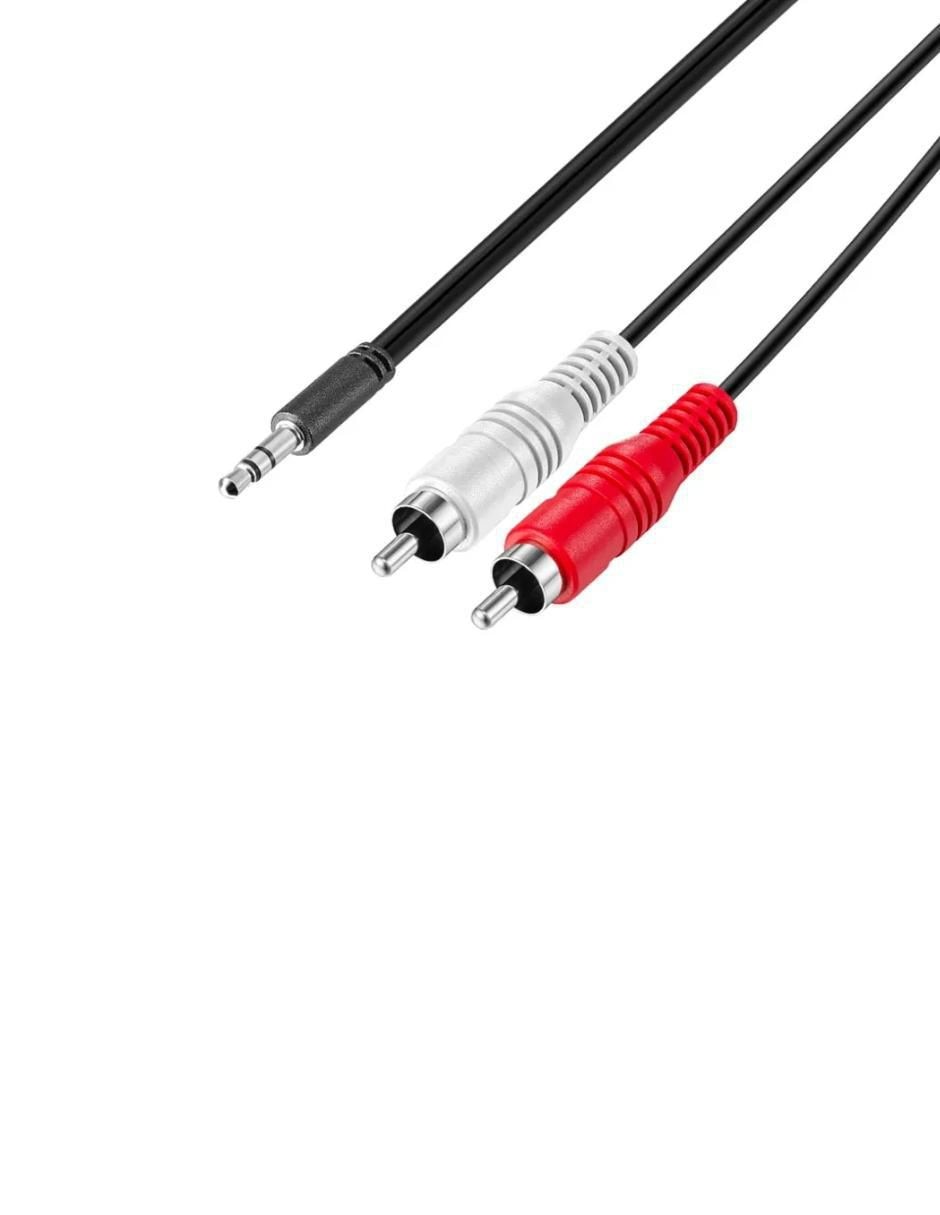 Cable RCA a tipo auxiliar 3.5 mm de 1.8 m Cable RCA a tipo auxiliar 3.5 mm de 1.8 m