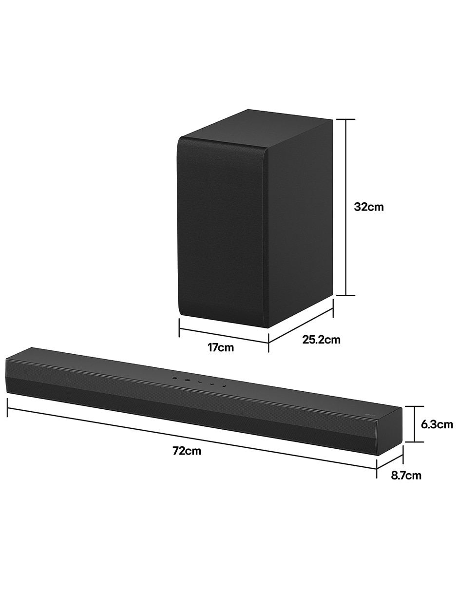 Barra de sonido S40T con subwoofer 2