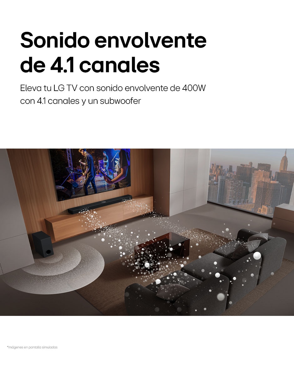 Barra de sonido S40T con subwoofer 9