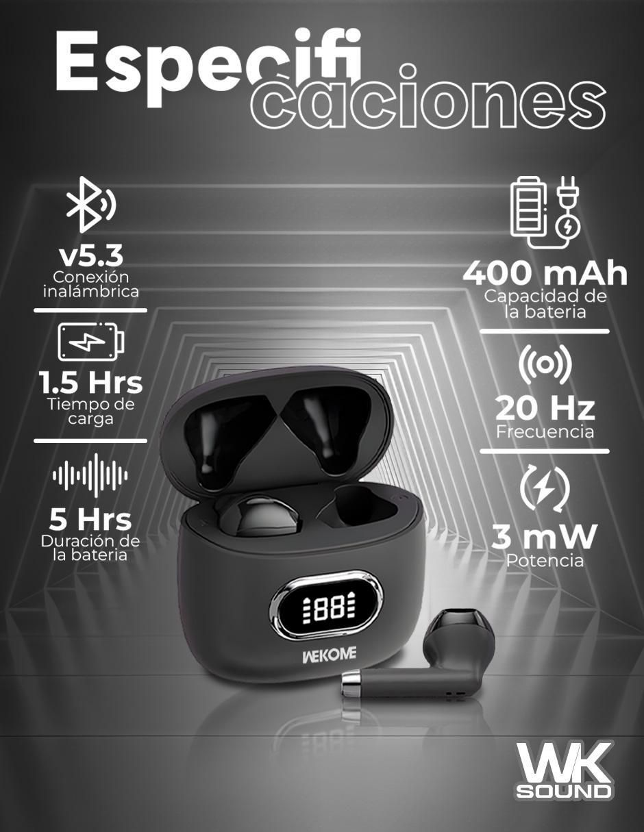 Audífonos True Wireless Ws-01 Tws inalámbricos 4
