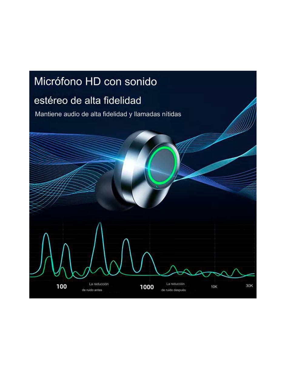 Audífonos True Wireless Shinobi inalámbricos con cancelación de ruido