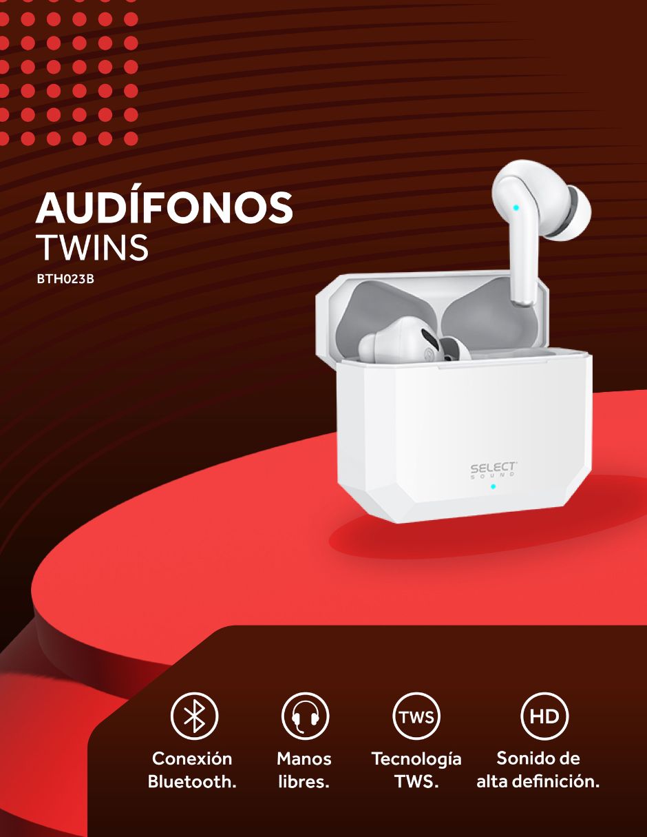 Audífonos True Wireless inalámbricos 3
