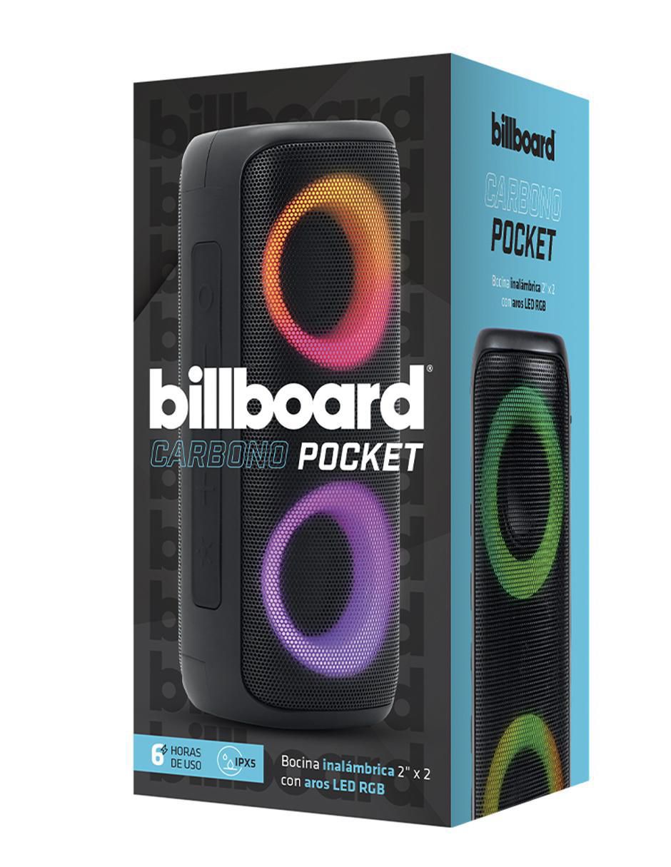 Bocina recargable Carbono Pocket 2 pulgadas bluetooth 6