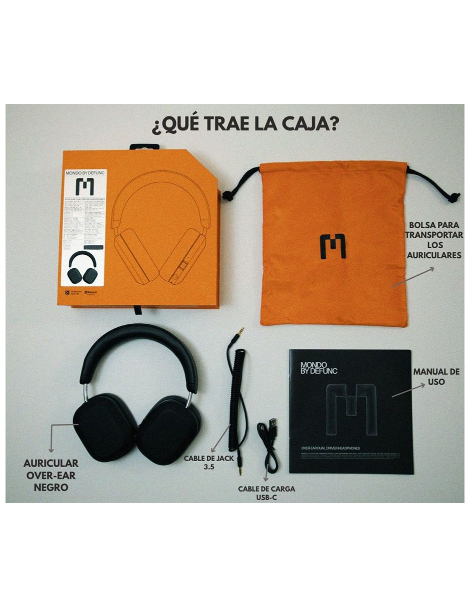 Audífonos Over-Ear Dual driver inalámbrica con cancelación de ruido 8