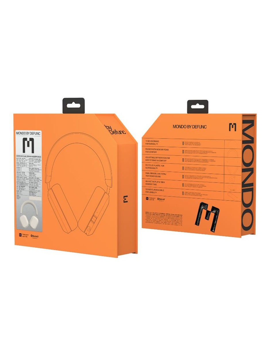 Audífonos Over-Ear Mondo Dual driver inalámbrica con cancelación de ruido