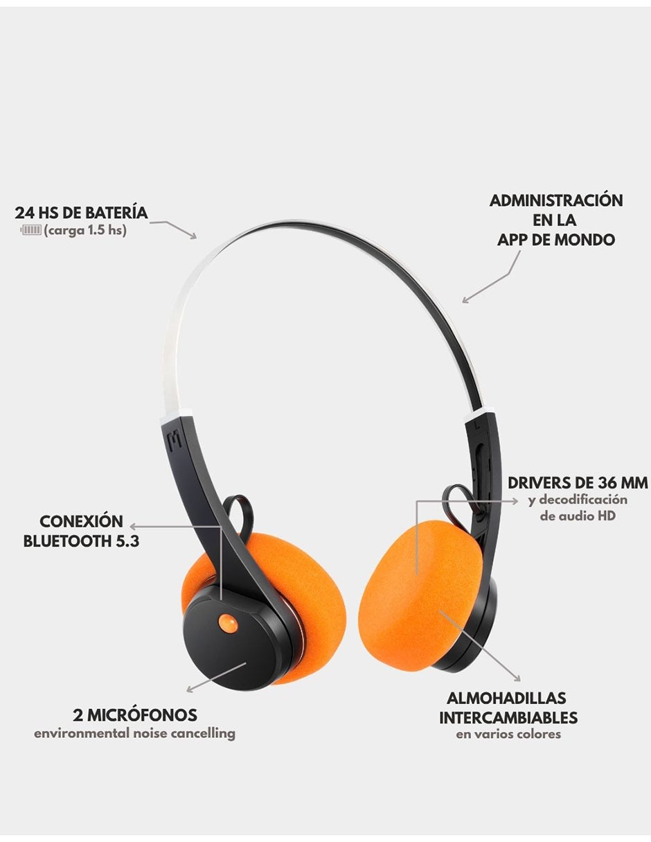 Audífonos On-Ear Freestyle alámbrico e inalámbrico con cancelación de ruido 3