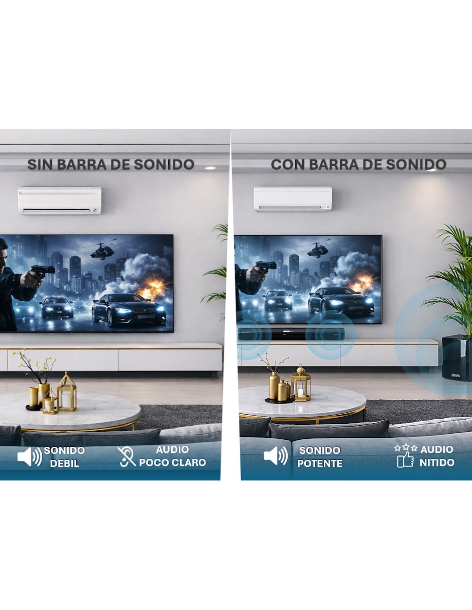 Barra de sonido ASBAR900PACK con Subwoofer 2