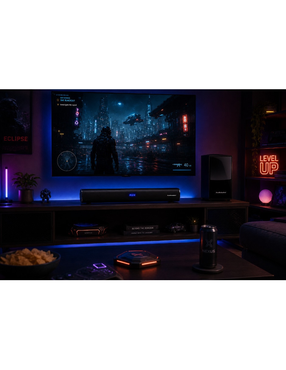 Barra de sonido ASBAR900PACK con Subwoofer 7