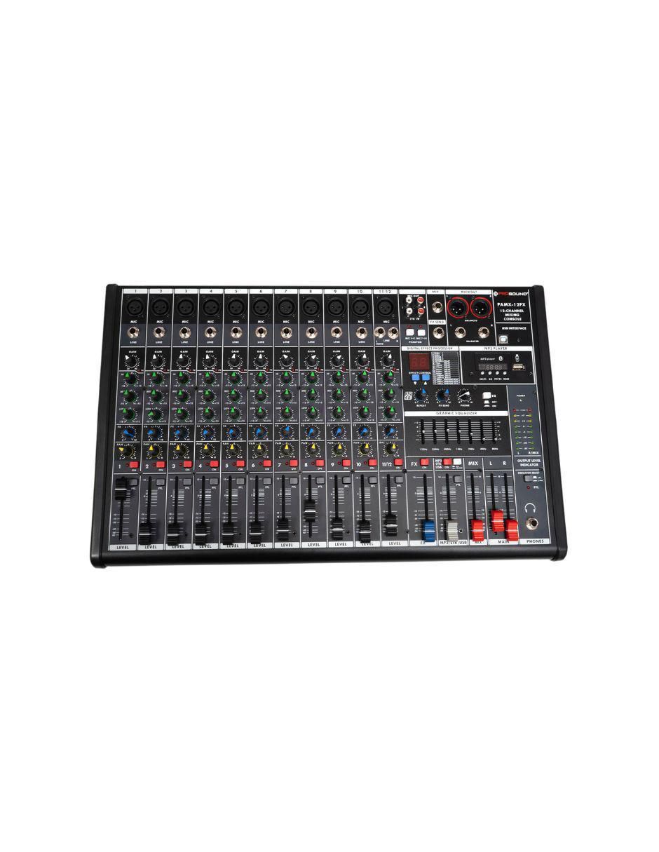 Mezcladora DJ Prosound PAMX-12FX