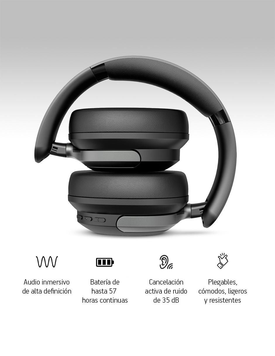 Audífonos On-Ear Akane Anc 35 Db inalámbricos con cancelación de ruido