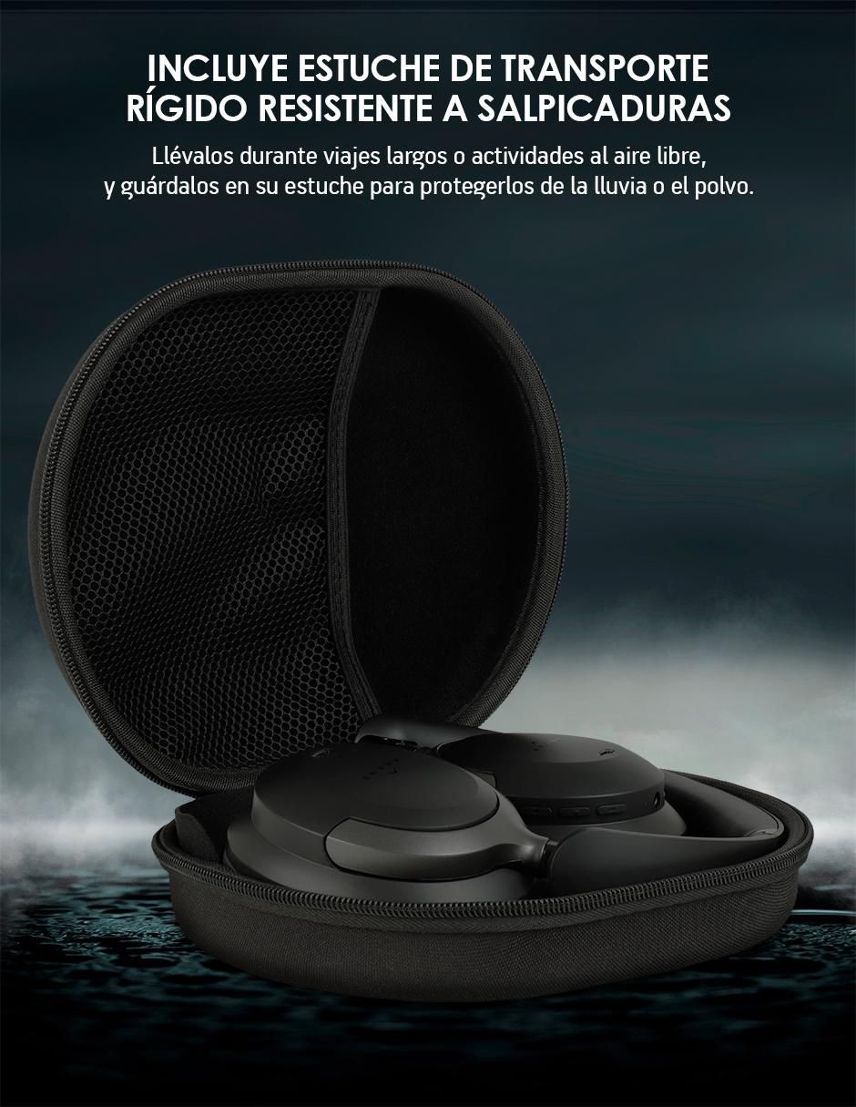 Audífonos On-Ear Akane Anc 35 Db inalámbricos con cancelación de ruido