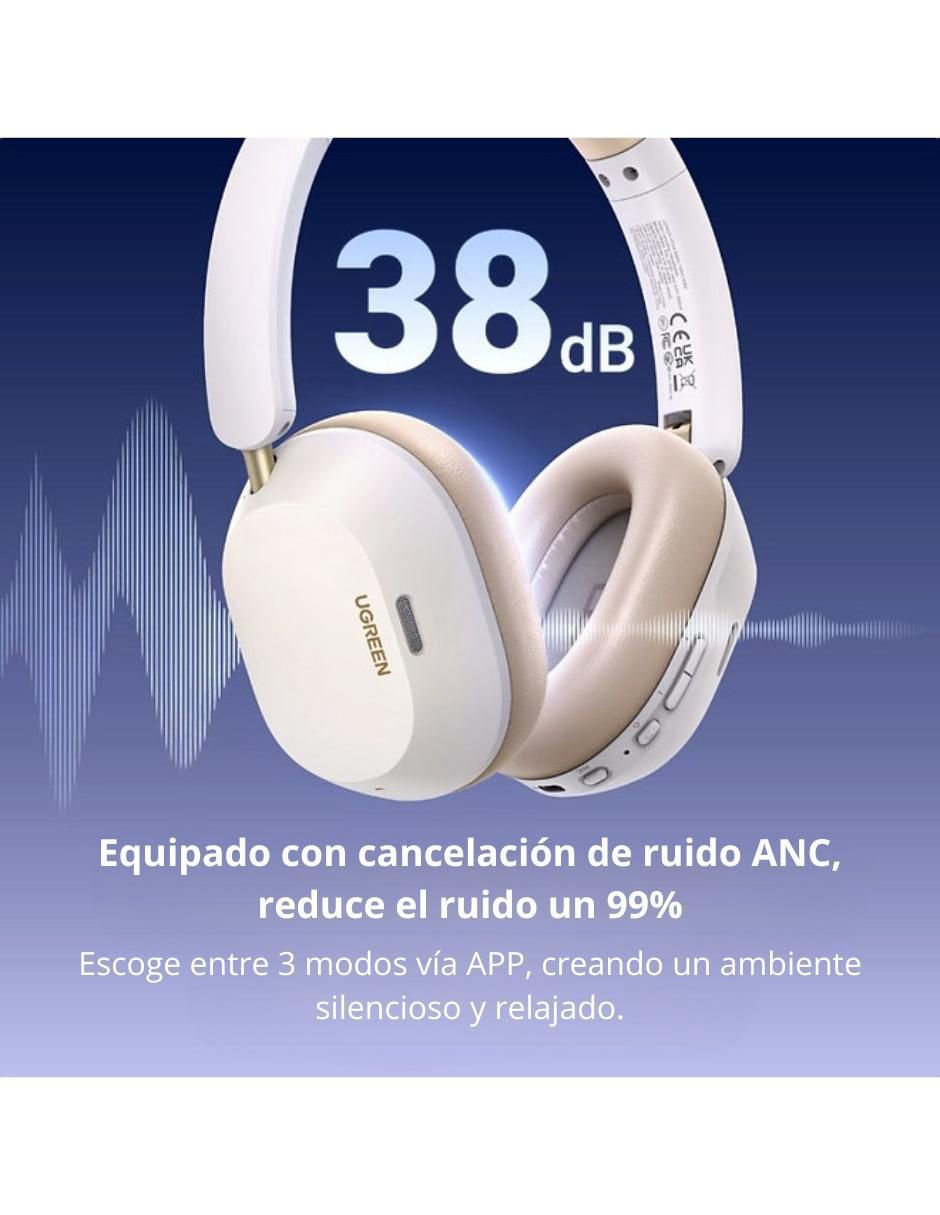 Audífonos On-Ear Hitune Max5C inalámbricos con cancelación de ruido