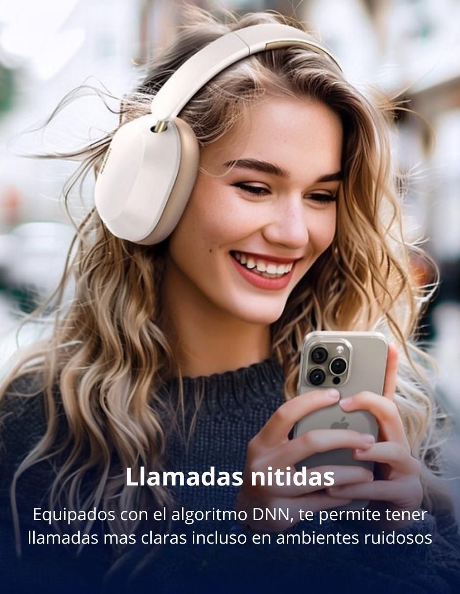 Audífonos On-Ear Hitune Max5C inalámbricos con cancelación de ruido