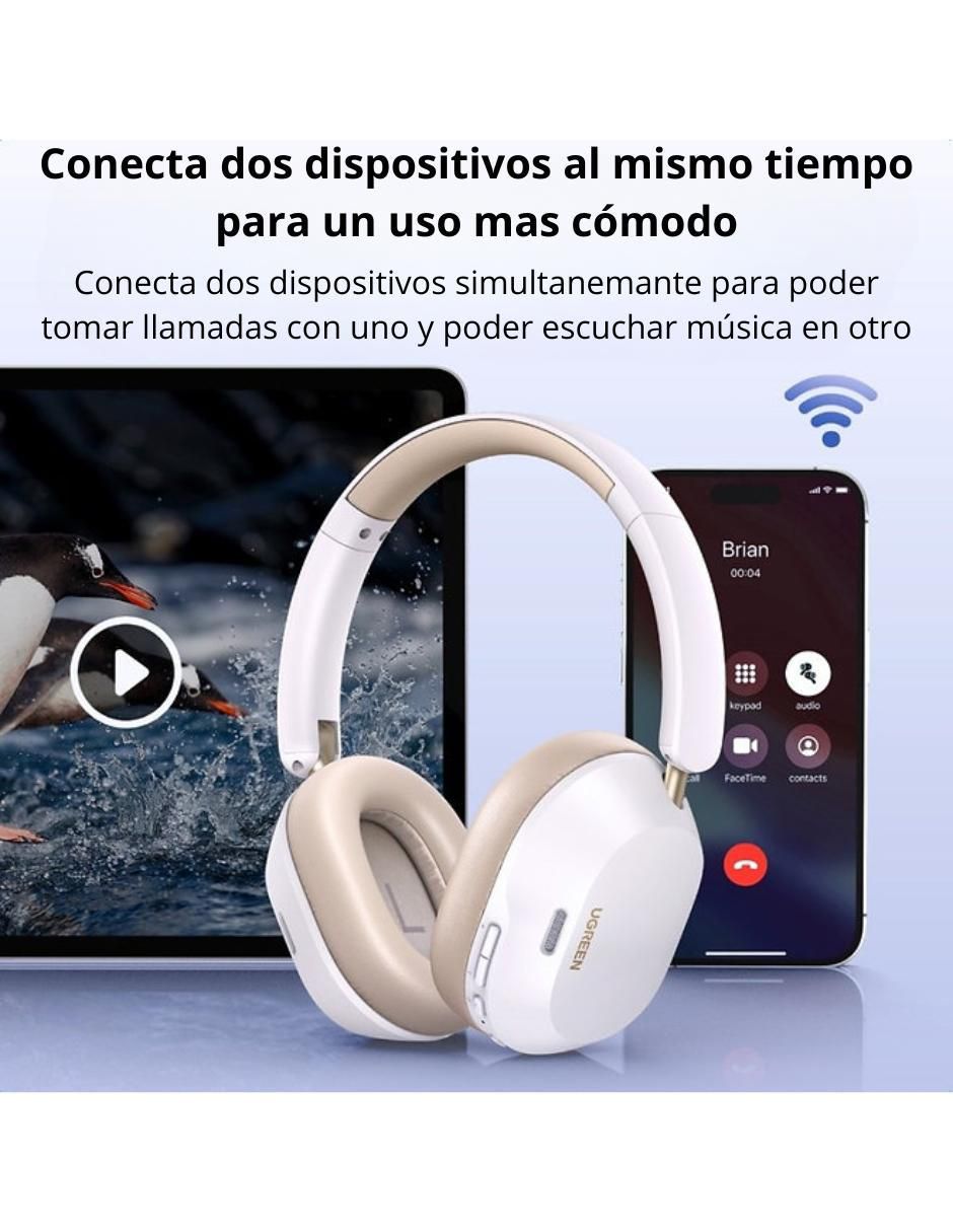 Audífonos On-Ear Hitune Max5C inalámbricos con cancelación de ruido