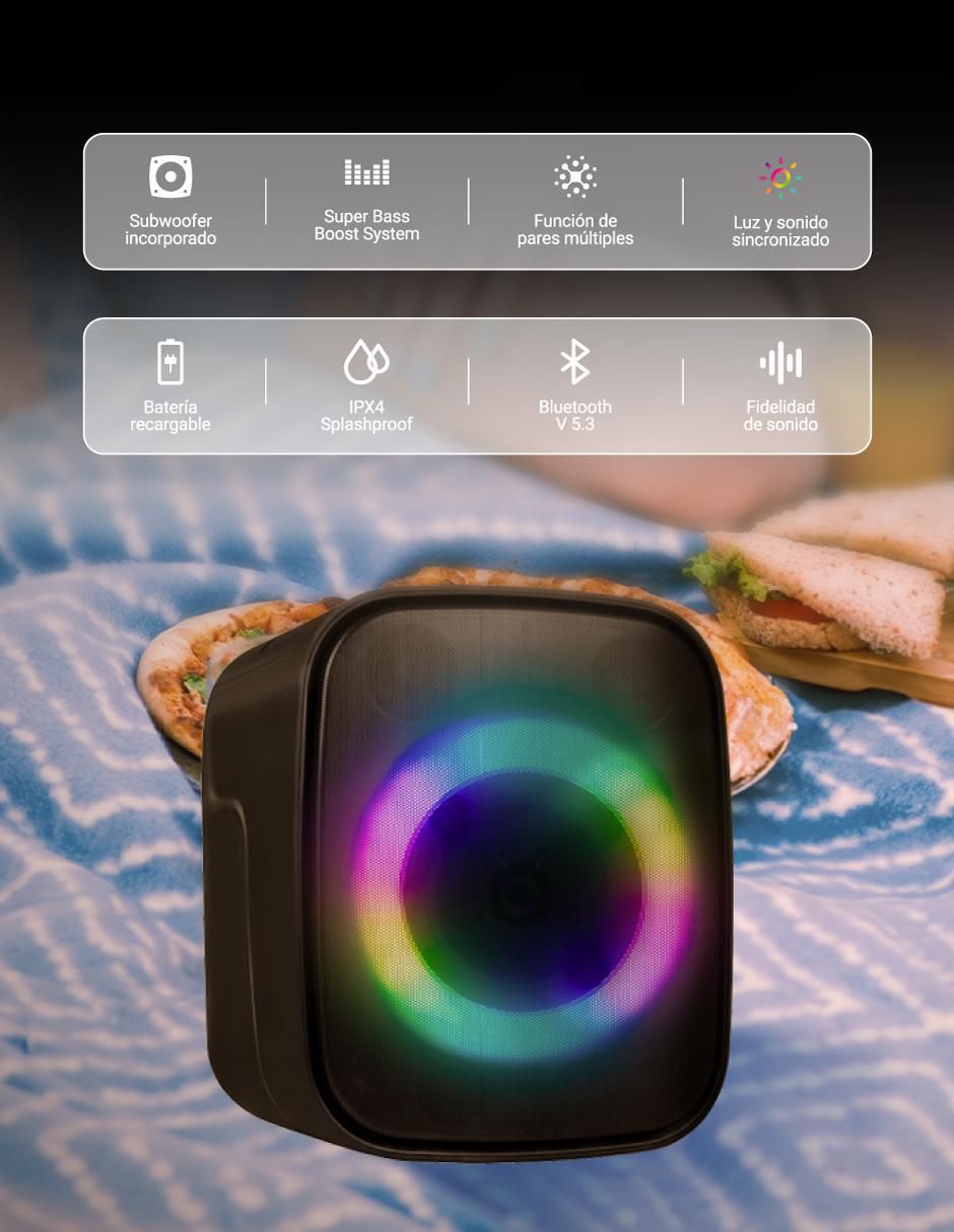 Bocina portátil HYSPBT10 bluetooth 2