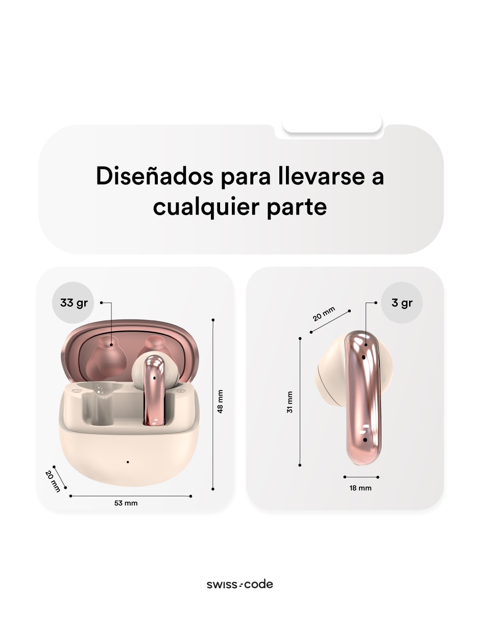 Audífonos In-Ear Swiss Code Amp inalámbricos