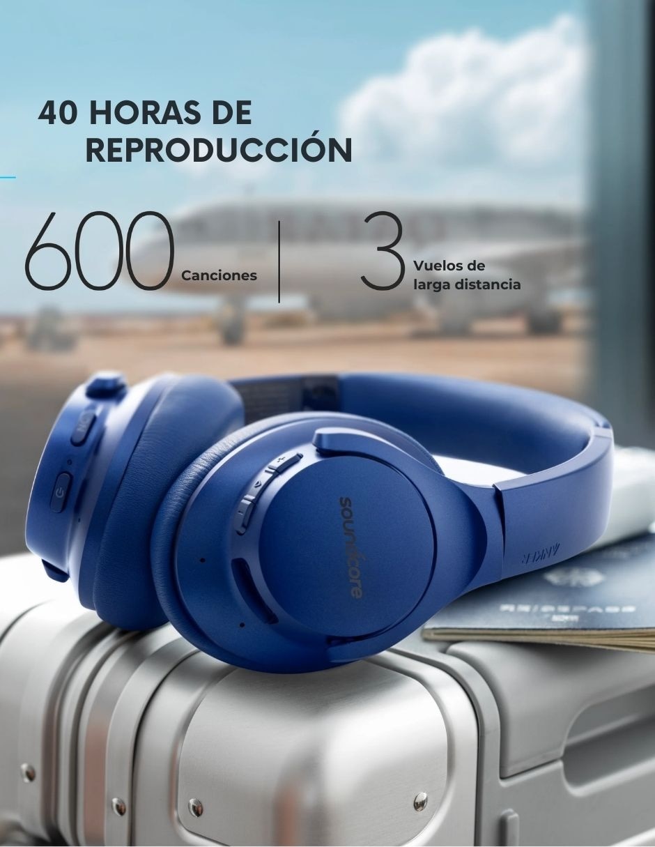 Audífonos Over-Ear Life Q20 inalámbricos con cancelación de ruido 7