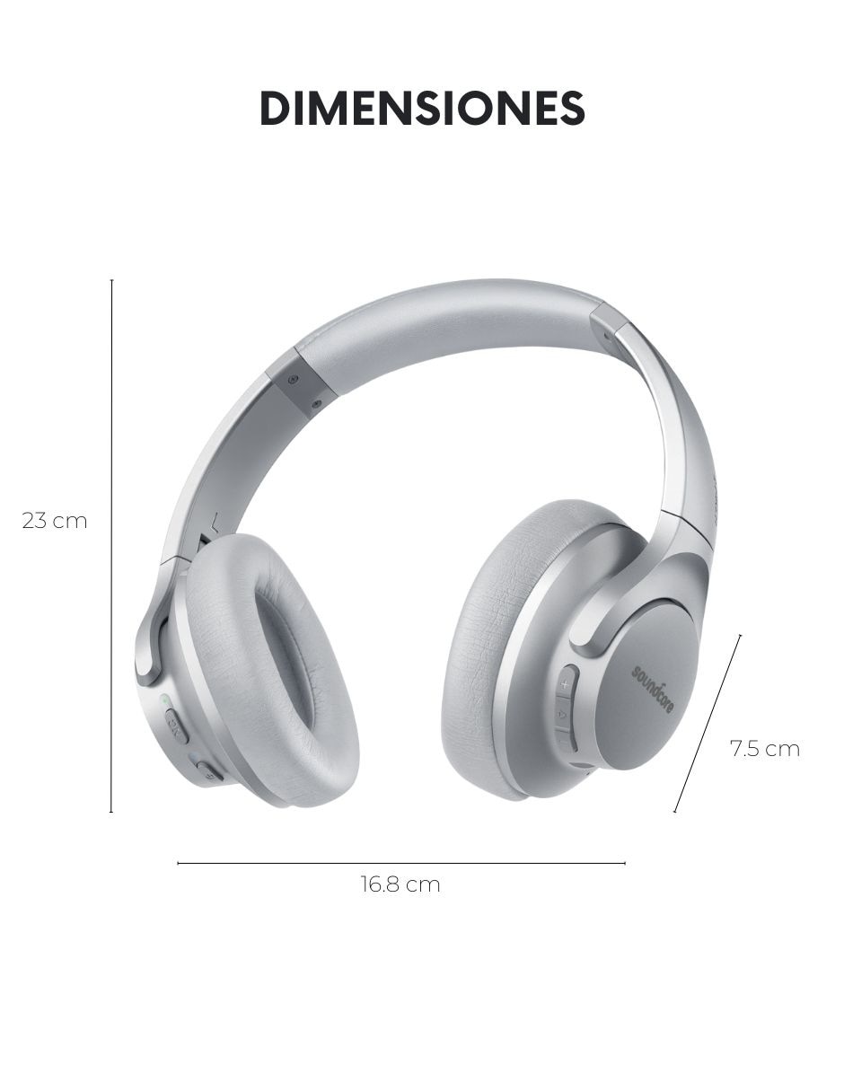 Audífonos Over-Ear Life Q20 inalámbricos con cancelación de ruido 11