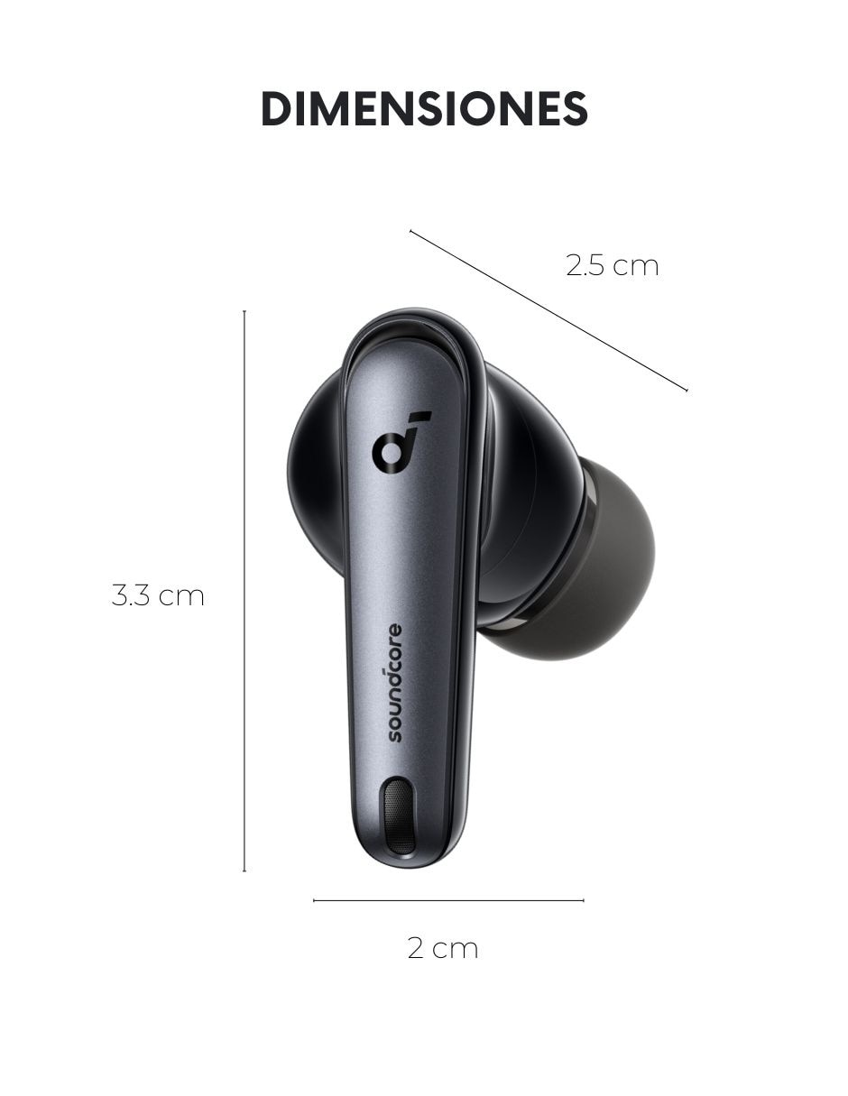 Audífonos In-Ear Soundcore Liberty 4 inalámbricos con cancelación de ruido